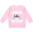 thumbnail image 2 of Inktastic Leveling Up to Big Sister Toddler Sweatshirt, 2 of 4