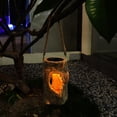 thumbnail image 3 of Fiudx Ofertas de la semana Lámpara solar de resina con imitación de tocón de árbol, lámpara colgante para jardín, decoración portátil para jardín al aire libre, 3 of 6