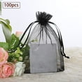 thumbnail image 1 of 100 Pack Beautiful Colorful Organza Gift And Favour Bags 9cm X 12cm, 1 of 2