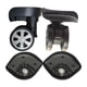 thumbnail image 2 of 1 par de ruedas de repuesto de maleta ruedas giratorias universales para equipaje maleta Trolley negro, 2 of 7