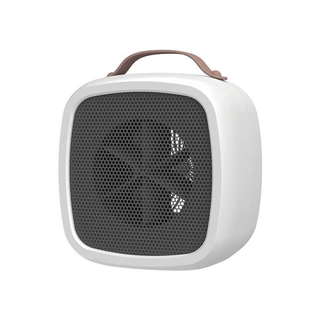 Toystoory Calentador de ventilador Mini pequeño en tamaño grande en energía soplador de aire caliente portátil sin luz fácil de operar más cálido Electrodomésticos Blanco Sistema Británico Toystoory HA072050-03
