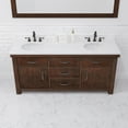 thumbnail image 7 of Water Creation Aberdeen 72"W Wood Double Bathroom Vanity in Brown/White, 7 of 7