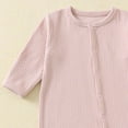 thumbnail image 4 of Aihuaihua Baby Boys Bodysuits Soft Footed Pajamas Snap Buttons Toddler Winter Fall Outfit Warm Clothes Stylish Sleepers Size 6-9 Months Pink, 4 of 5