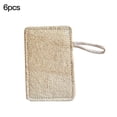 thumbnail image 4 of 3pcs/set Natural Loofah Cloth Scrub Pad Dish Bowl Pot Easy To Clean Scrubber Sponge Kitchen Clean Brushes Scrub Pad primary color 11x7cm, 4 of 8