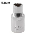 thumbnail image 2 of 12 Point Mirror Short Socket Head 1/4 Drive Torx Bit Ratchet Wrench Adapter, 2 of 9