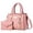 Pink, variant on Stylago 2pcs Purses and Handbags for Women Fashion Leather Top Handle Shoulder Tote Bags Ladies Pendant Work Messenger Bag Black