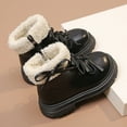 thumbnail image 4 of Mepaouo Toddler Winter Snow Boots Baby Girls Boys Combat Booties Waterproof Non Slip Outdoor Shoes Black, 4 of 9