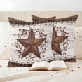 thumbnail image 3 of Texas Star Vintage Outdoor Waterproof Pillow Covers, Red Berry Retro Art Brown White Wooden Decorative Square Throw Pillowcase Sofa Cushion Sham for Patio/Couch/Chair, 16"x16" 2 Pack, 3 of 8