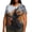 Multicolor top 2, variant on jobturf Halloween Shirts for Women Plus Size Short Sleeve Crew Neck Graphic Tees Holiday Party Festival Loose Fit T Shirt XL