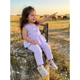 thumbnail image 2 of Loicainy Toddler Kids Girl Summer Outfits 12 18 24 Months 2T 3T 4T 5T Plaid Print Bow Tie Front Tank Tops Elastic Waist Long Pants 2 Pcs Clothes Set, 2 of 9