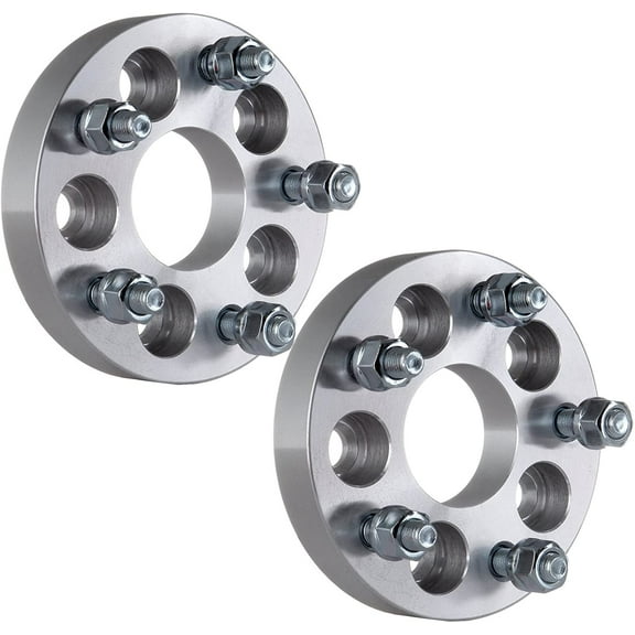 SCITOO 2Pcs 5x100/5x112 Wheel Spacers 1 inch Thread Pitch 12x1.5 Hub Bore 57.1mm 5 Lug Wheel Spacers Fit for Skylark Century Skyhawk Cimarron Cavalier Corsica Beretta Celebrity Citation