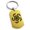 Gold, variant on Stainless Steel Greek Mythology Hydra Engraved Dog Tag Keychain Keyring