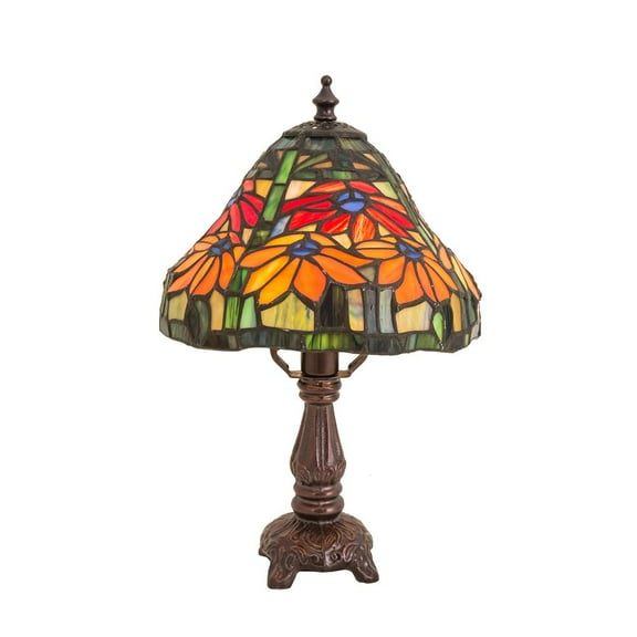 Meyda Tiffany - 26633 - One Light Mini Lamp - Poinsettia - Gyb Flame Orange-47pack