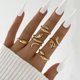 thumbnail image 1 of Conjunto de 8 anillos de acero inoxidable para mujer, Set de 8 anillos de moda para Navidad, árbol de Navidad, bastón, lazo de Santa y alce, regalo gratis, 2022, 1 of 4