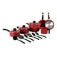 thumbnail image 1 of Bateria de Cocina Tramontina 32200308 GENOVA 15 PIEZAS ROJO Tramontina BATERIA, 1 of 1