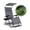 Platinum, variant on Bliss Hammocks 30" Wide Zero Gravity Chair W/ Canopy, Drink Tray, & Pillow (Platinum Fern)