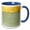 Blue/White, variant on 3drose, Sparkling Mint Luxury Elegant Girly Trendy Mermaid Scales Glitter, 15oz Mug