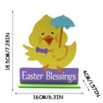 thumbnail image 7 of KCEHTA Easter Table Decorations, Wooden Easter Decorations, Easter Bunny Easter Eggs Chick Tulips Home Decorations, Easter Farmhouse Spring Tiered Tray Home Office Party Table Decor, 7 of 7