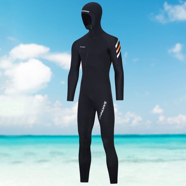 Traje de neopreno con cremallera frontal para hombre, traje de neopreno con capucha y protección solar, nailon para surf submarino Hugtrwg Para estrenar