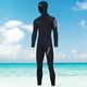 thumbnail image 1 of Traje de neopreno con cremallera frontal para hombre, traje de neopreno con capucha y protección solar, nailon para surf submarino Hugtrwg Para estrenar, 1 of 9