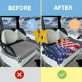 thumbnail image 5 of Yuyamidu American Flag Golf Cart Seat Covers Winter Warm Golf Carts Seat Blanket 4th of July Club Car Seat Towel Covers Comfortable Breathable, 5 of 8