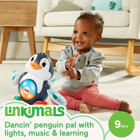 Fisher-Price Linkimals Cool Beats Penguin Baby & Toddler Learning Toy with Music & Lights