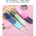thumbnail image 4 of 4 Packs Long Stretch Back Sponge With Rope Handles Back Scrubber Body Sponges For Bathing, Bath Shower Mesh Sponge Body Deep Cleaning For Men & Women, 4 of 5