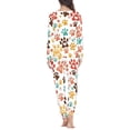 thumbnail image 3 of SCRAWLGOD Dog Paw Womens Pajamas Long Sleeve Pj Set Women Lounge Set Fall Pajama Set Size XS Crewneck 2-Piece Lounge Set Comfortable Graphic Pjs Sets for Women, 3 of 6