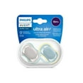 thumbnail image 3 of Philips Avent Ultra Air Pacifier 18m+, beige/dawn, 2 pack, SCF349/01, 3 of 5