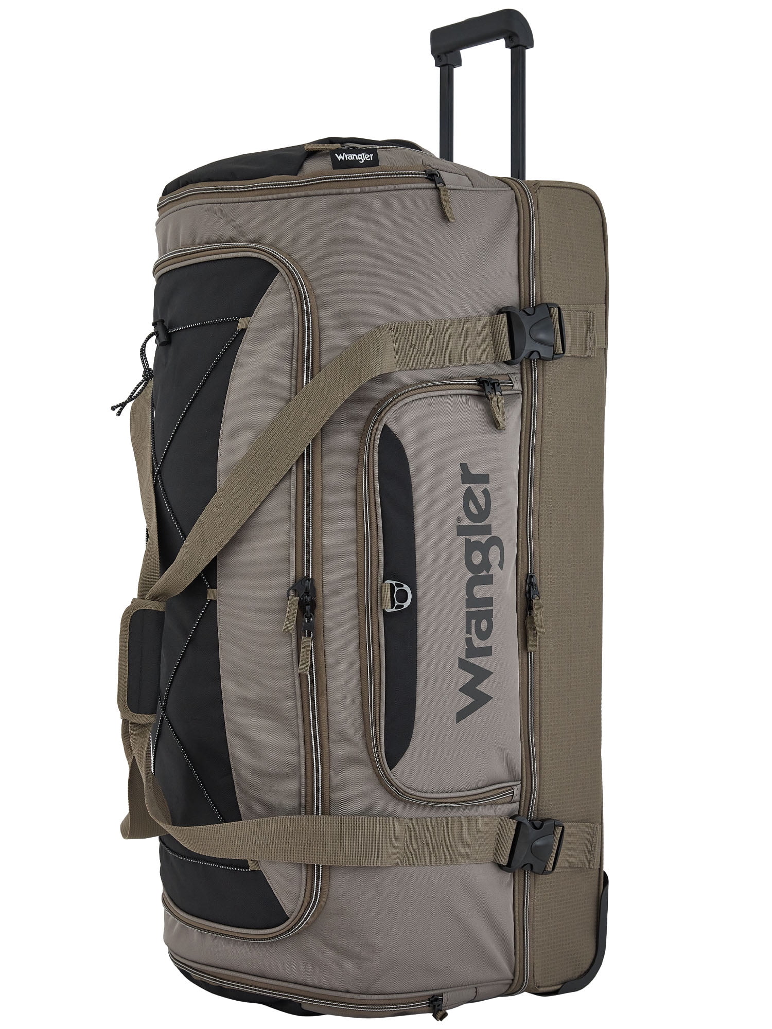 Wrangler Jumbo 36" Drop-Bottom Rolling Duffel with Telescopic Handle - Fallen Rock