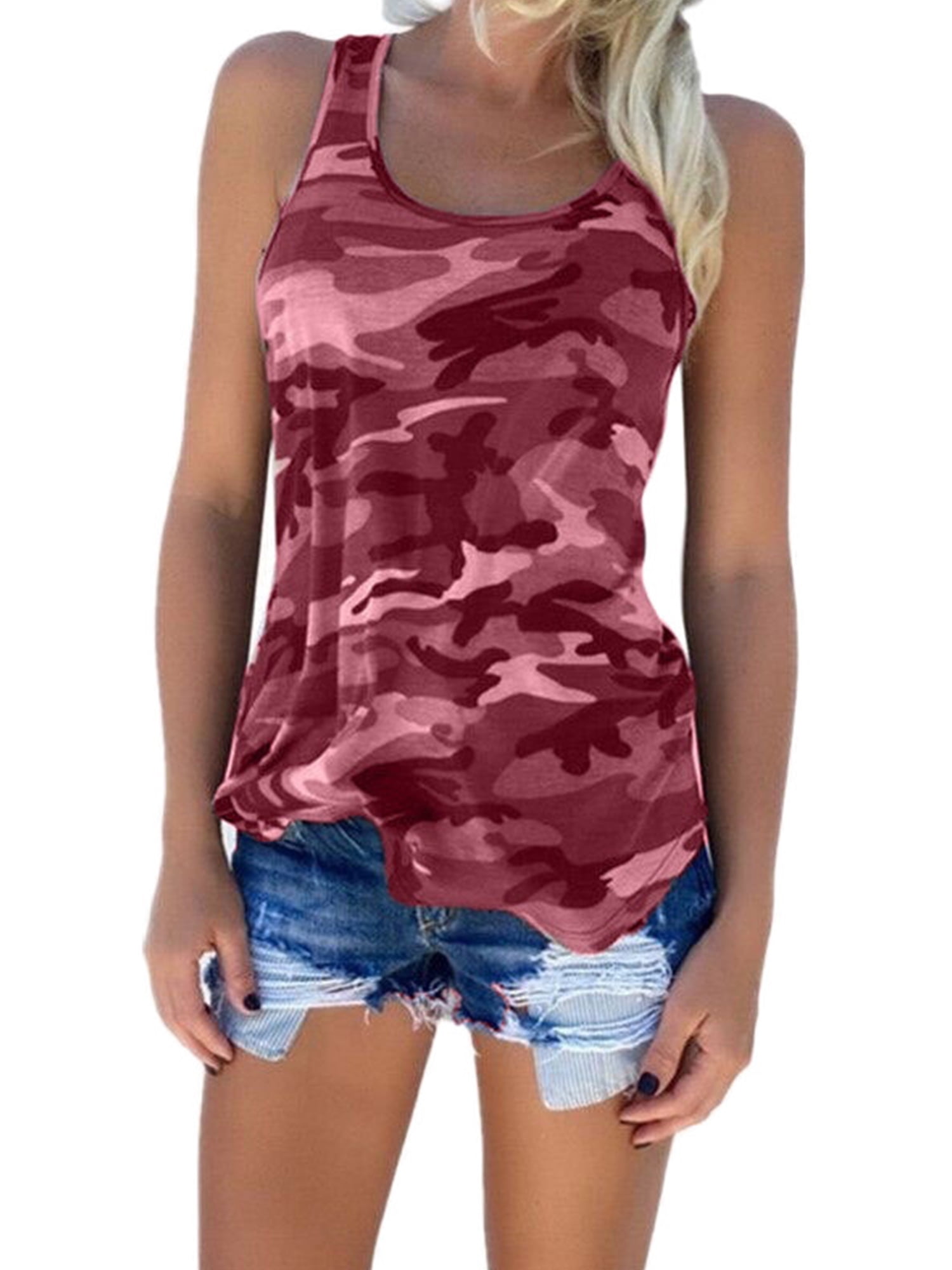 Men/'s tank top Lady Luck pin up girl army digital camo design tee shirt