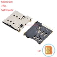 thumbnail image 3 of 2/5/10 piezas Mini/Micro/Nano SD/Sim Card Holder 6/7/8/9/10Pin Sim Slot Socket Connector Push/Autoelástico/Emergente/Clamshell/Extraíble, 3 of 5