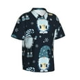 thumbnail image 2 of Haiem Gnome and Snowflakes Printed Hawaiian Shirt for Men - Men’s Casual Beach Summer Shirts - Stretch Fabric with Modern Fit-X-Large, 2 of 9