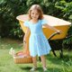 thumbnail image 2 of Girls 2025 Summer Dresses Plaid Dress Short Sleeve Casual Party Dresses for Kids Comfortable and Stylish Design ,Sie:110, 2 of 6