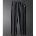 thumbnail image 6 of YUELONGHU Adult Men Casual Pants Mens Casual Pants Stretch 2026 Autumn and Winter Men Plus Velvet Casual Fashion Loose Fashion Texture Sense Glutinous Rice Trousers, 6 of 7