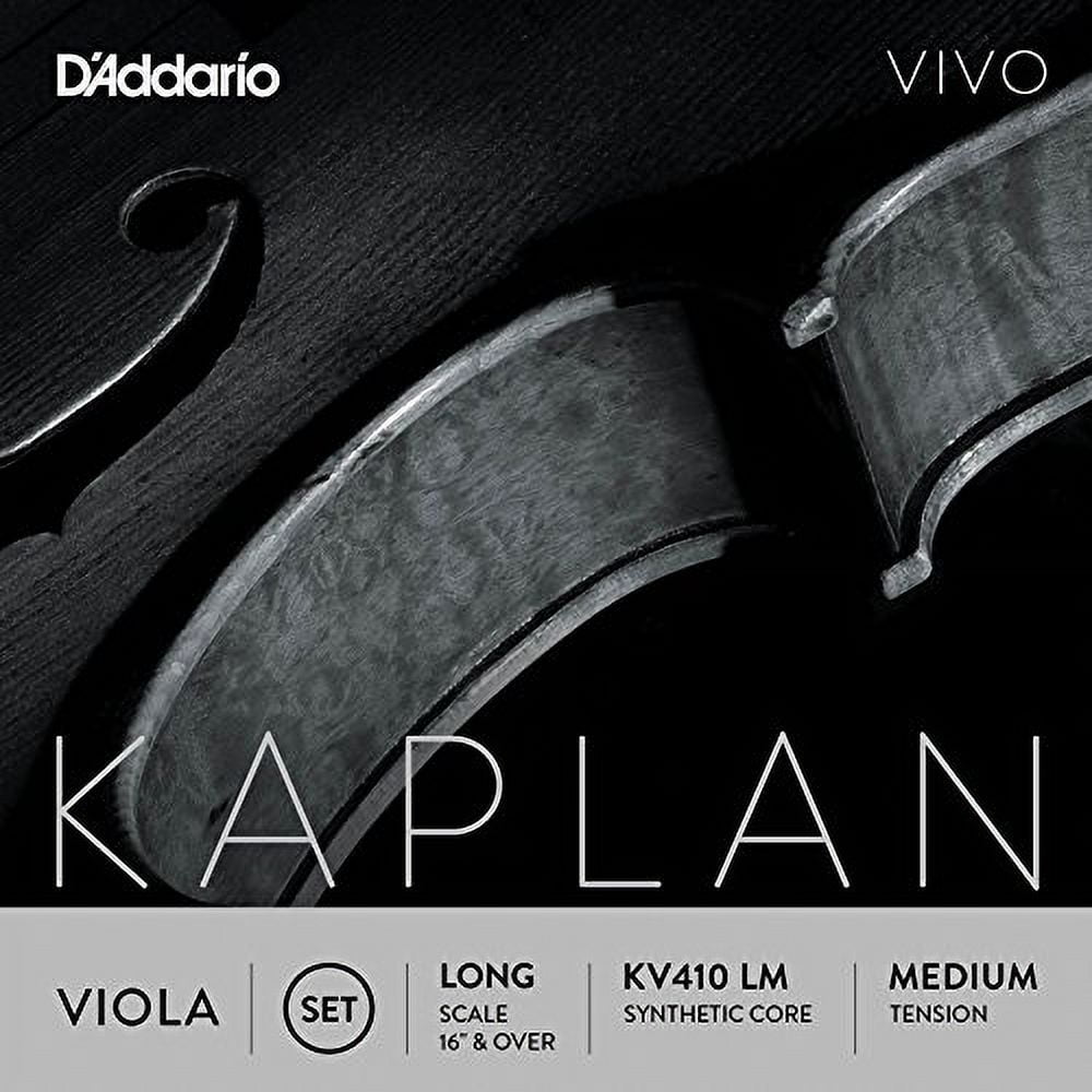 D'Addario Kaplan Vivo Viola String Set | Long Scale | Medium Tension