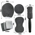 thumbnail image 5 of 9-piece Gray Sponge Car Wash Set Car Cleaning Sponge Set Wipe Car Sponge Block, 5 of 5