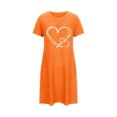 thumbnail image 5 of Censtreet Nightgowns for Women Soft Sleep Shirt Short Sleeve Night Shirt Oversized Sleepwear Comfy Sleep Dress, 5 of 5