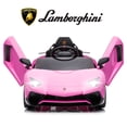 thumbnail image 2 of NEECHIPRO 12V Electric Lamborghini Ride on Car 3mph with MP3 Player, Toy Car for Kids 3-6 Years Old, Pink, 2 of 7