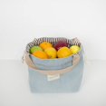 thumbnail image 2 of Bolsas de viaje para cosméticos de pana: almacenamiento versátil para artículos esenciales de mujer, regalos elegantes para cualquier ocasión (azul), 2 of 3