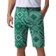 thumbnail image 1 of Pantalones cortos gráficos INSPIRE CHIC impresos para hombres, verano retro, frente plano, bohemio, florales, 32 verde, 1 of 5