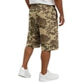thumbnail image 4 of LTTVQM Mens Camo Shorts Casual Elastic Drawstring Summer Shorts Breathable Trendy Comfortable Short Trousers with Pocket Earthy Yellow 3XL, 4 of 5