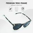 thumbnail image 5 of LifeArt Vintage Round Sunglasses for Men and Women Gradient Gray Lens UV400 Protection Outdoor Shades with Tortoise+Navy +1.75 Magnification Frame 2 Pack, 5 of 5