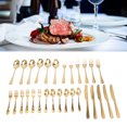 thumbnail image 3 of Stainless Steel Gold Flatware Set, Mirror Finish Stainless Steel Spoons and Forks Set  for Gifting, 3 of 7