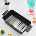 thumbnail image 3 of 12 Inch Chicago Metallic Professional Healthy Meatloaf Pan Non-Stick Barbecue Tray Rectangular Loaf Pan with Insert Rack, 3 of 5