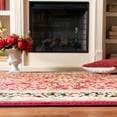 thumbnail image 4 of SAFAVIEH Lyndhurst Elizabeth Traditional Floral Area Rug, Red/Black, 9' x 12', 4 of 9