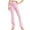 Pink-2025, variant on MKOSPLRT High Waist Pants for Girl Stretch Yoga Workout Pants Solid Color Lounge Gym Leggings Lightweight Straight Leg Pants for 2-13 Years