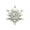 Clear, variant on Faship Clear CZ Crystal Floral Snowflake Cluster Pierced Clip Earrings