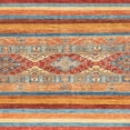 thumbnail image 1 of Ahgly Company Machine Washable Indoor Square Abstract Camel Brown Area Rugs, 3' Square, 1 of 7