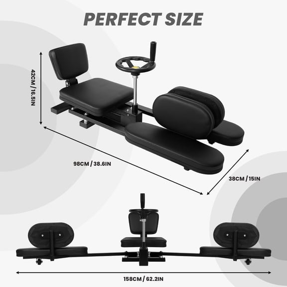 Stable and Durable Stretch Machine Designed Specifically for Splits.330LBS Pro Leg Stretcher Heavy Duty Flexibility Stretching Training Machine